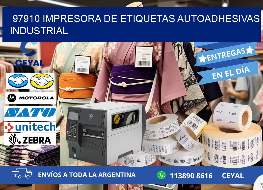 97910 Impresora de etiquetas autoadhesivas industrial