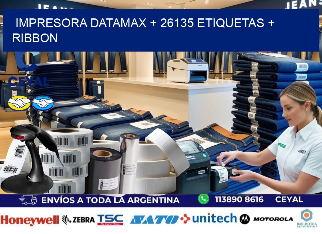 impresora DATAMAX + 26135 etiquetas + ribbon