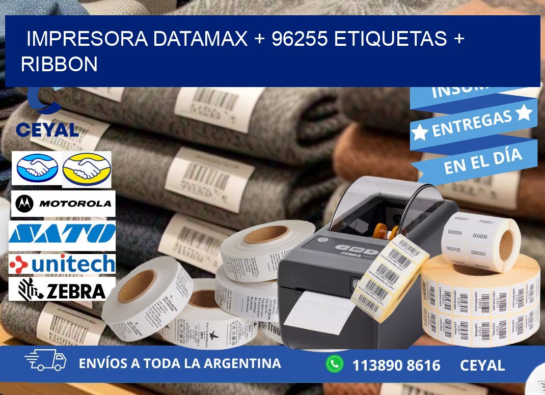 impresora DATAMAX + 96255 etiquetas + ribbon