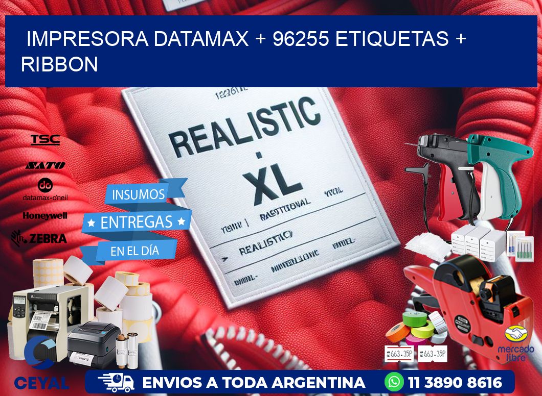 impresora DATAMAX + 96255 etiquetas + ribbon