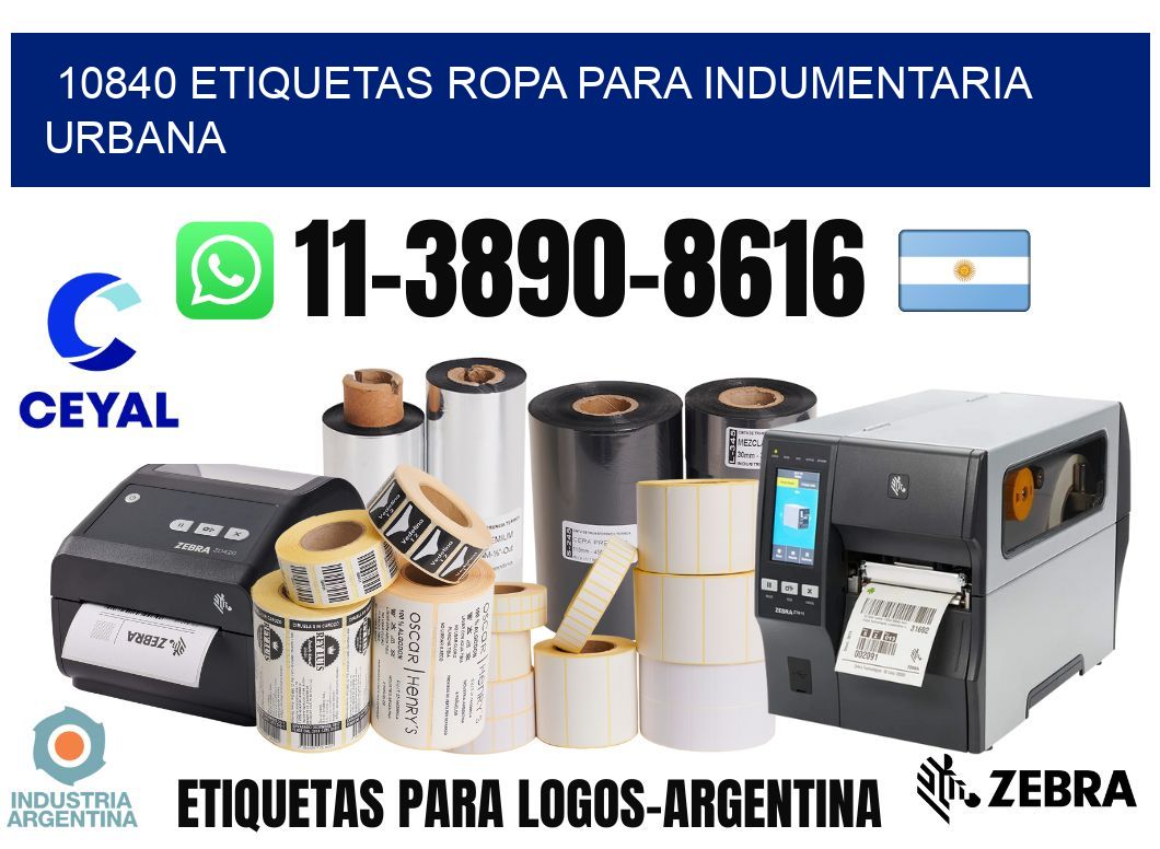 10840 Etiquetas ropa para indumentaria urbana