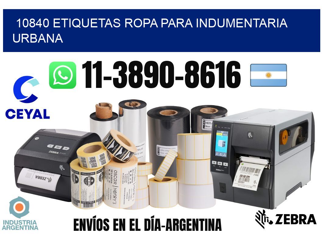 10840 Etiquetas ropa para indumentaria urbana