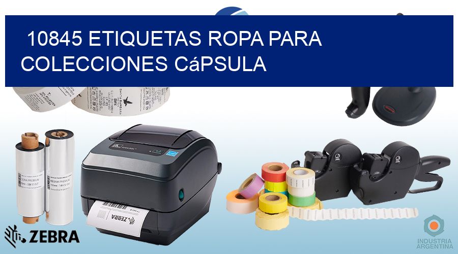 10845 Etiquetas ropa para colecciones cápsula