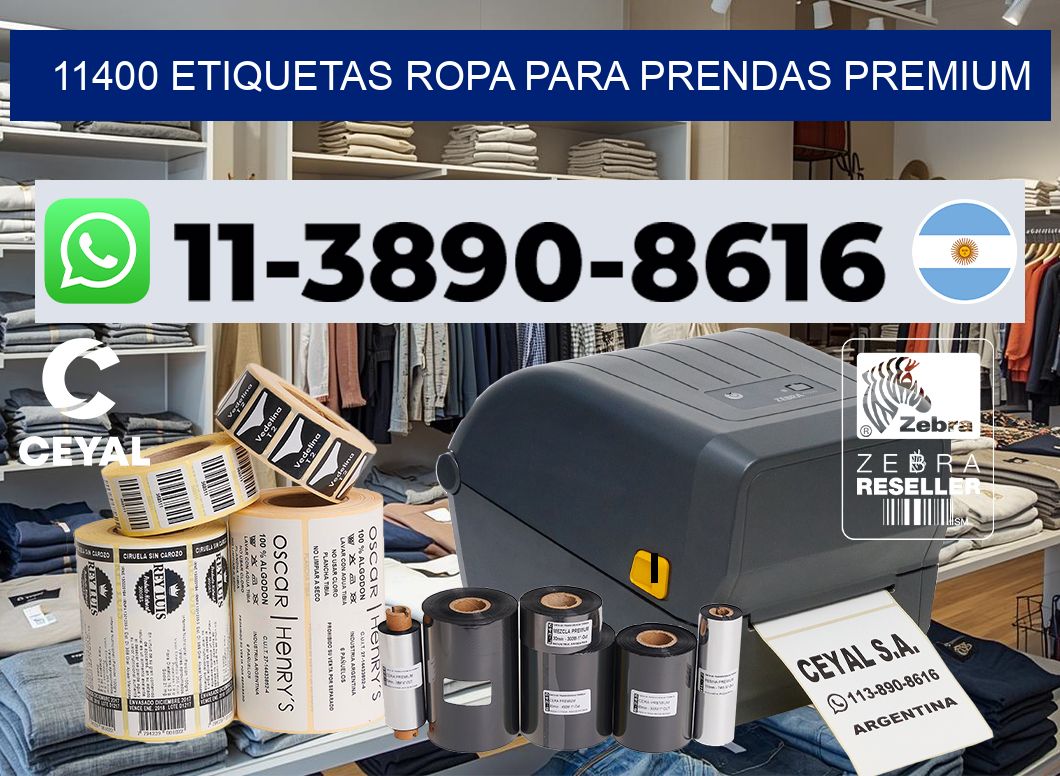 11400 Etiquetas ropa para prendas premium