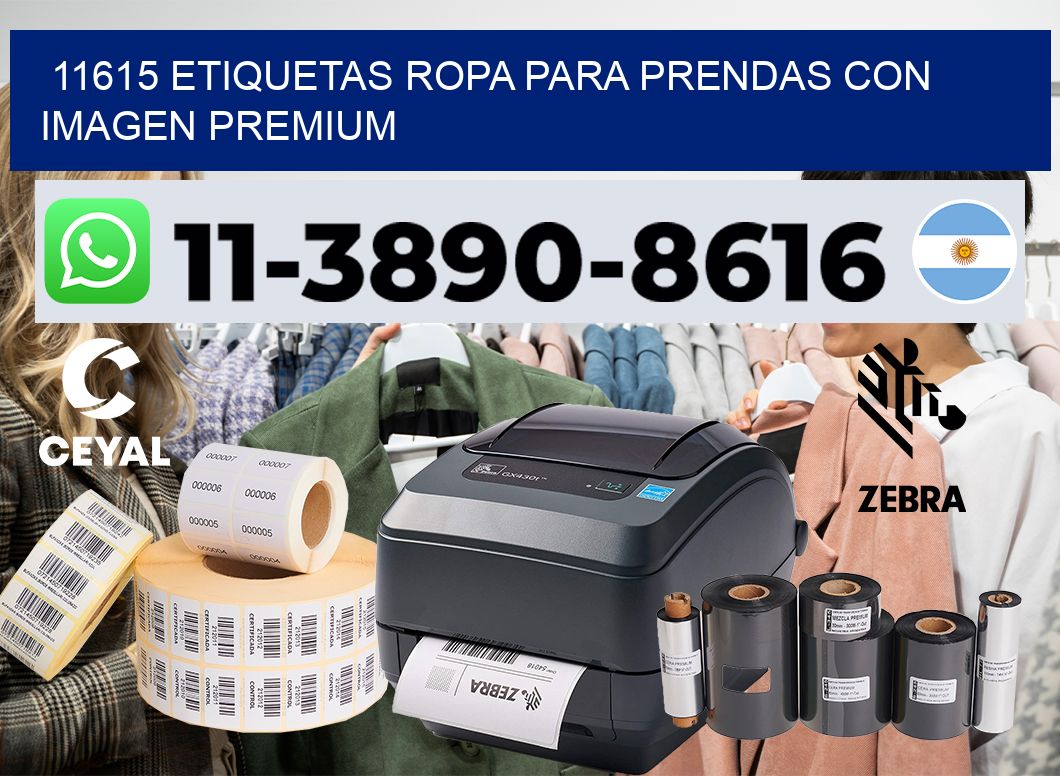 11615 Etiquetas ropa para prendas con imagen premium
