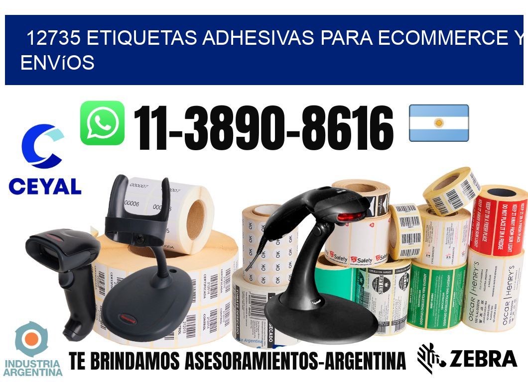 12735 Etiquetas adhesivas para ecommerce y envíos
