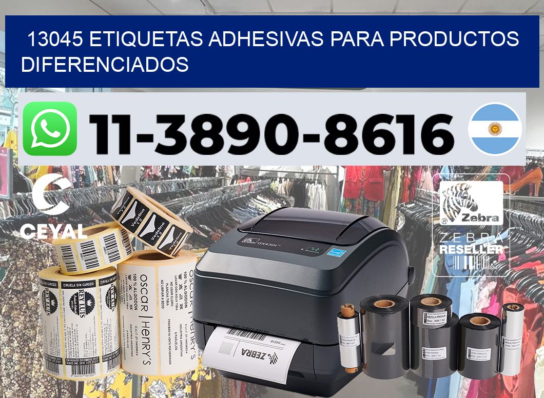 13045 Etiquetas adhesivas para productos diferenciados