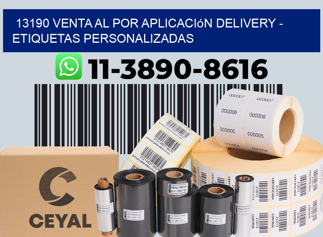 13190 Venta al Por Aplicación delivery - Etiquetas Personalizadas