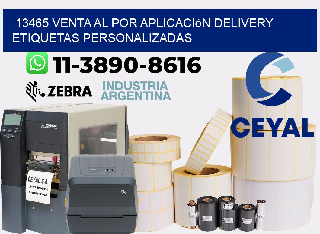 13465 Venta al Por Aplicación delivery - Etiquetas Personalizadas