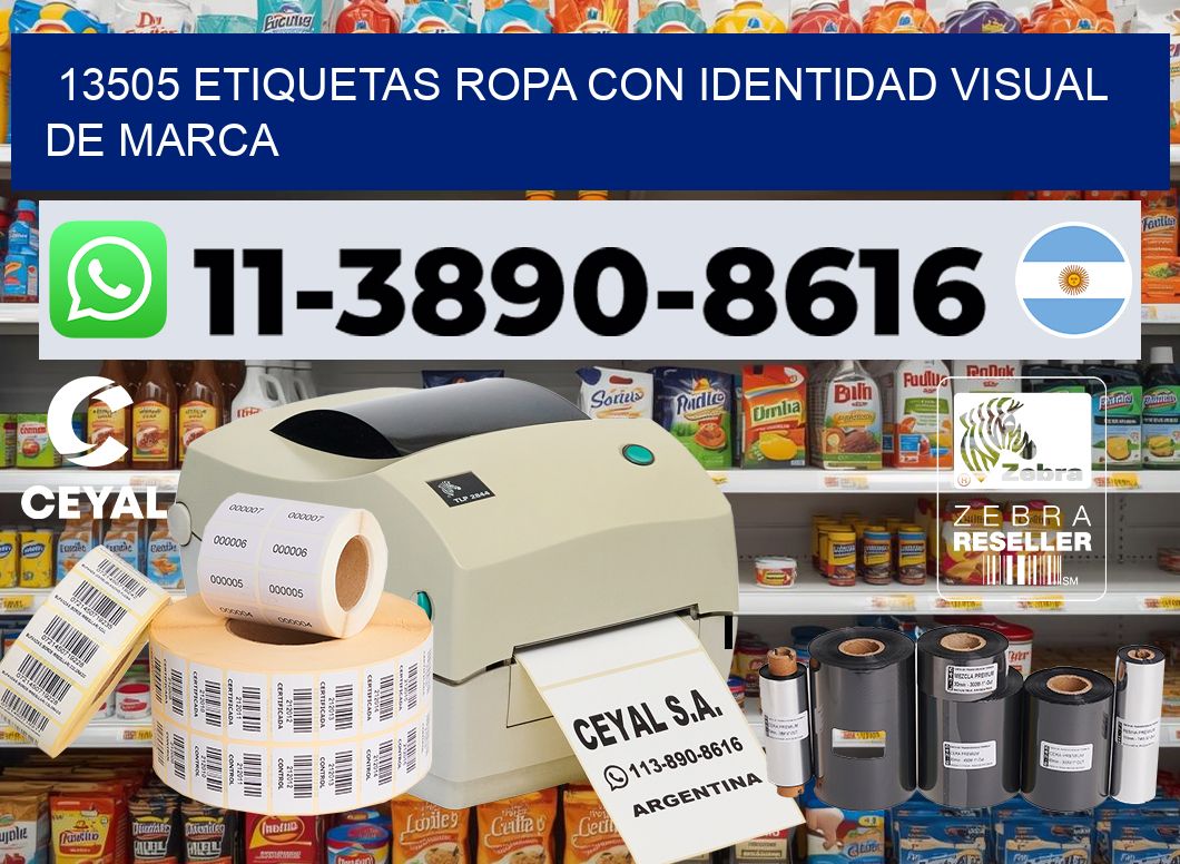 13505 Etiquetas ropa con identidad visual de marca