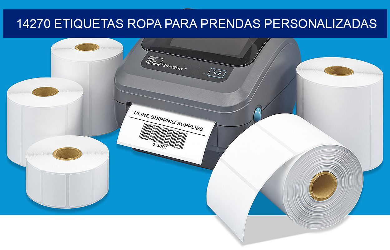14270 Etiquetas ropa para prendas personalizadas