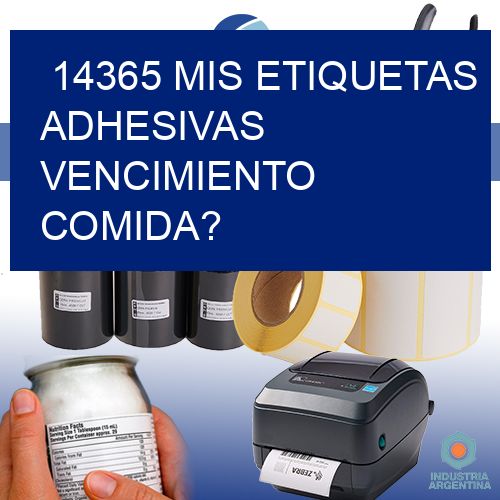 14365 mis etiquetas adhesivas vencimiento comida?