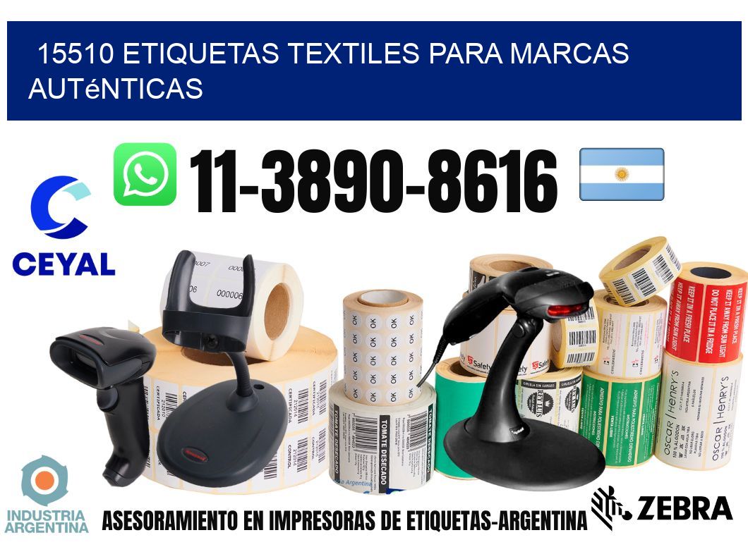 15510 Etiquetas textiles para marcas auténticas