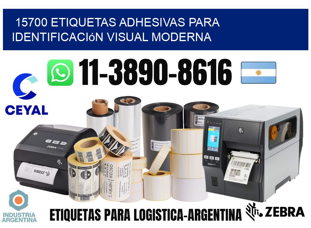 15700 Etiquetas adhesivas para identificación visual moderna