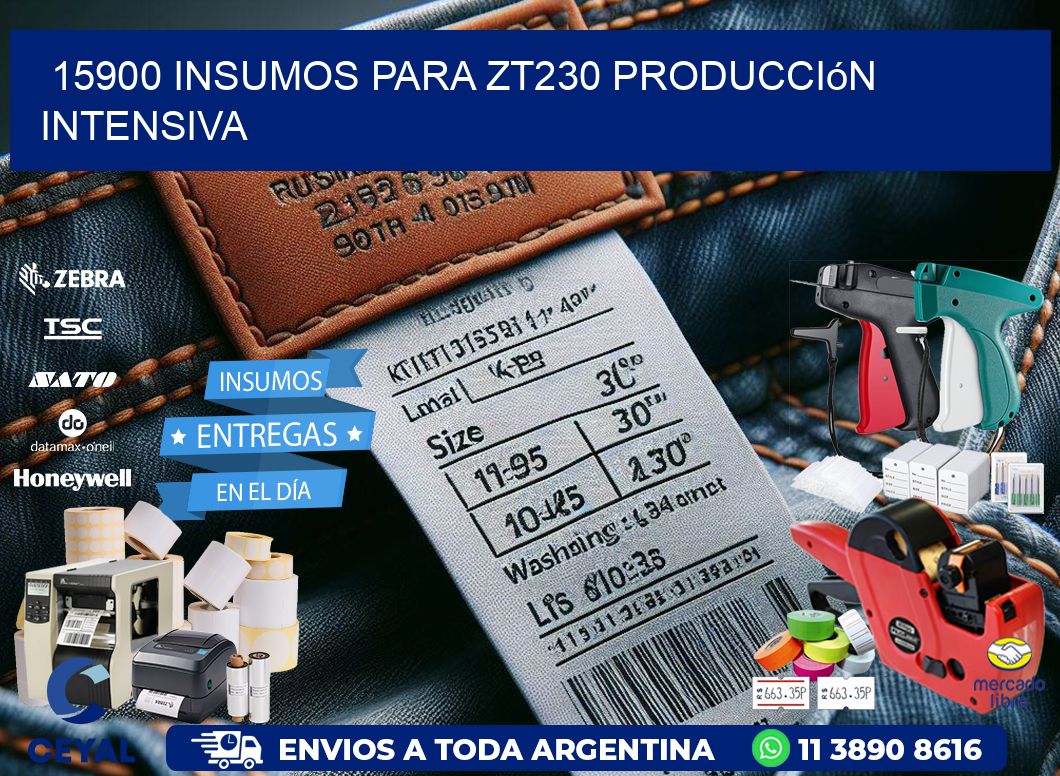 15900 insumos para zt230 producción intensiva
