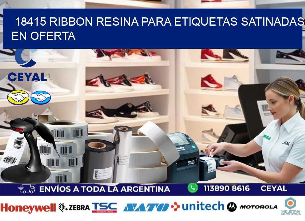 18415 ribbon resina para etiquetas satinadas en oferta