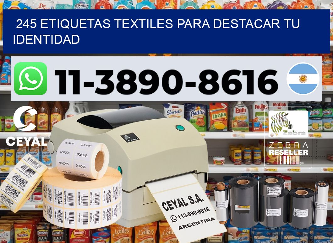 245 Etiquetas textiles para destacar tu identidad