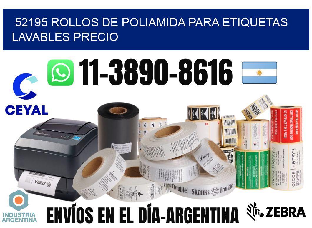 52195 rollos de poliamida para etiquetas lavables precio