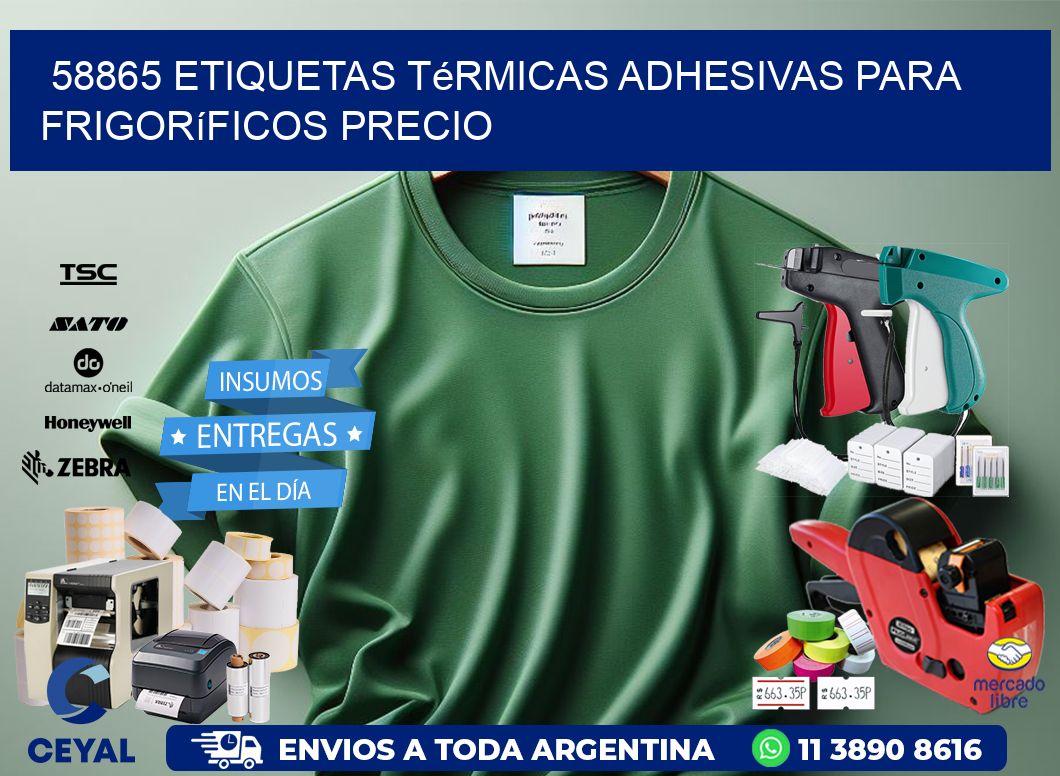 58865 etiquetas térmicas adhesivas para frigoríficos precio