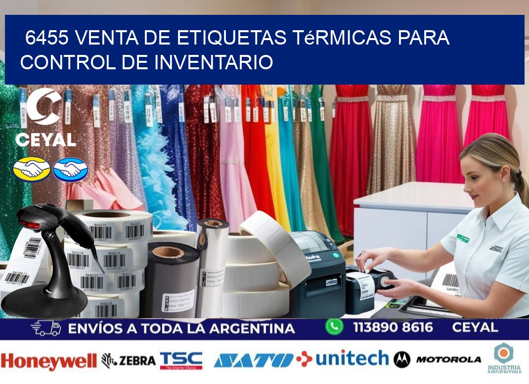 6455 venta de etiquetas térmicas para control de inventario