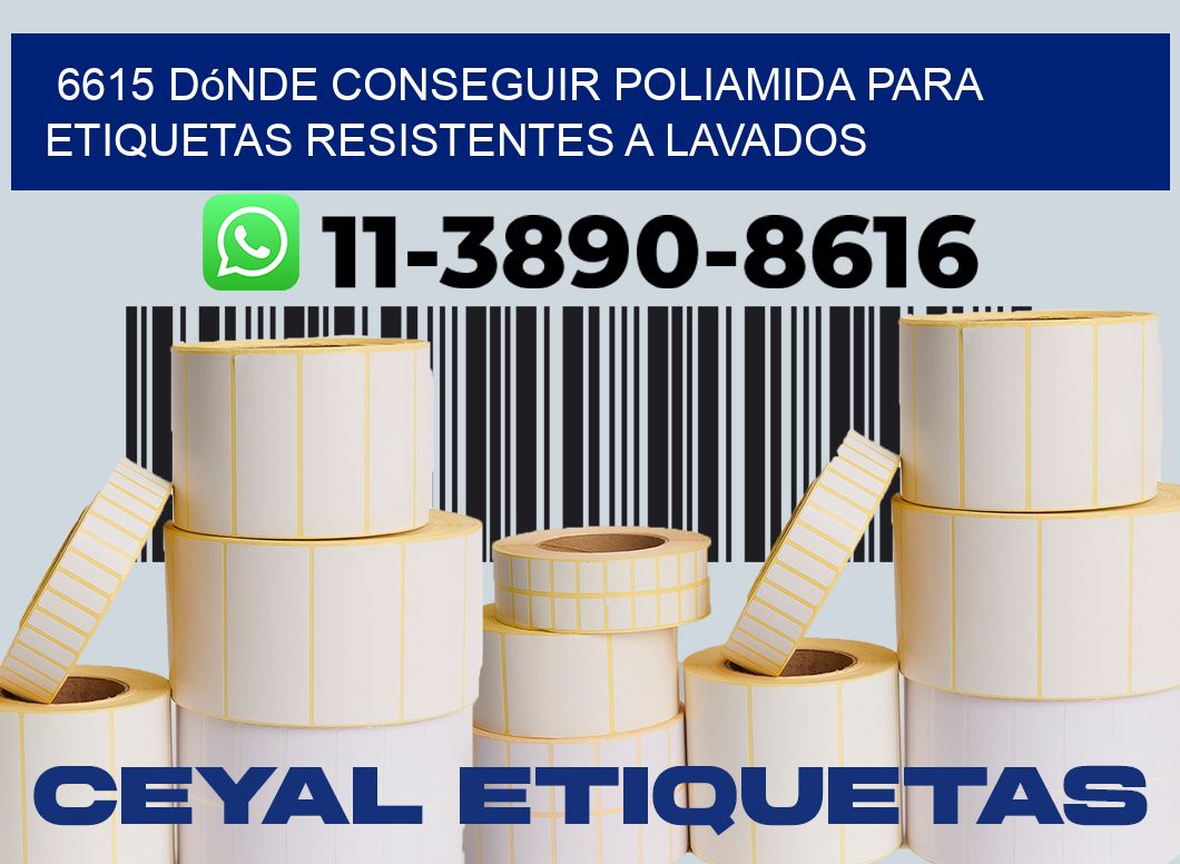 6615 dónde conseguir poliamida para etiquetas resistentes a lavados