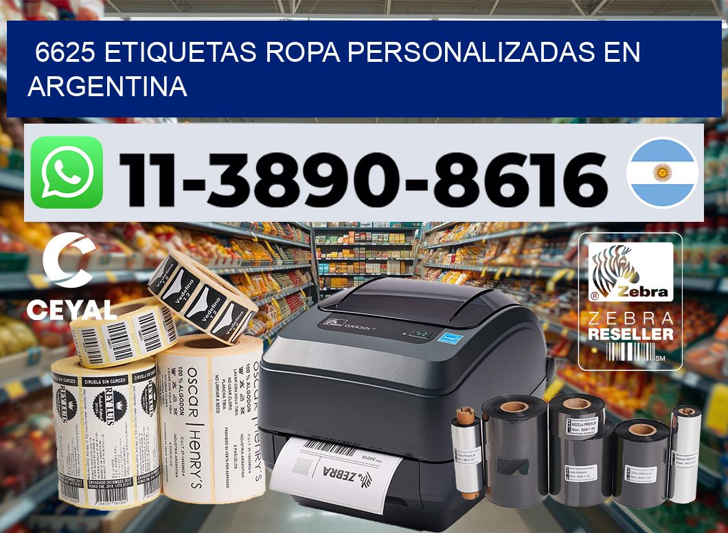 6625 Etiquetas ropa personalizadas en Argentina