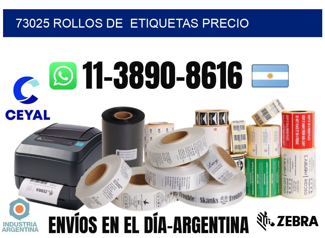 73025 rollos de etiquetas precio