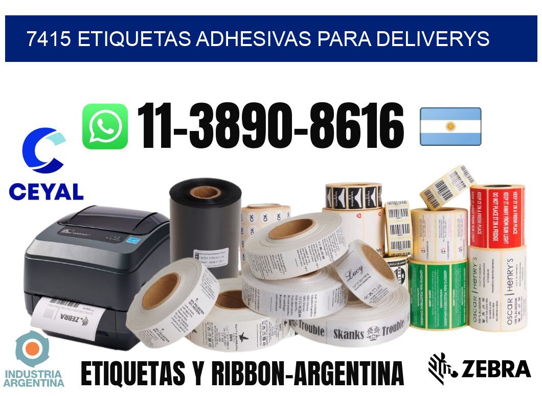 7415 etiquetas adhesivas para deliverys
