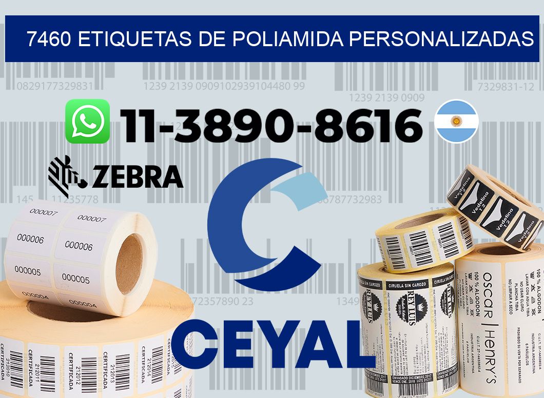 7460 Etiquetas de poliamida personalizadas