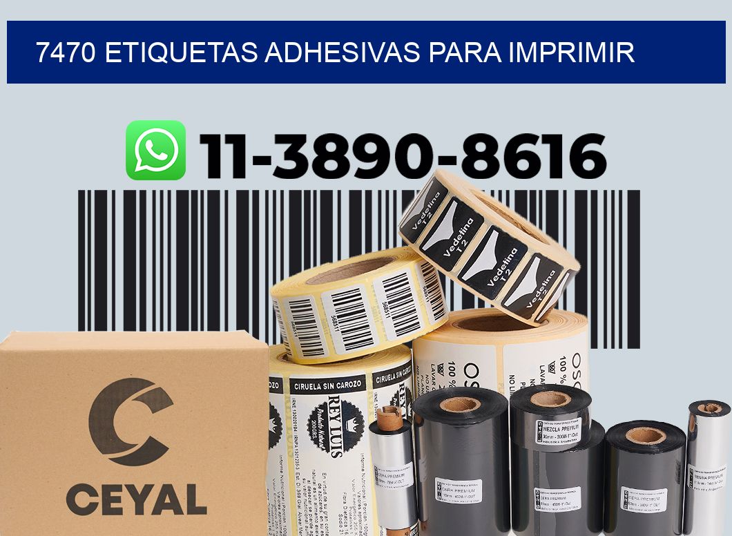 7470 etiquetas adhesivas para imprimir