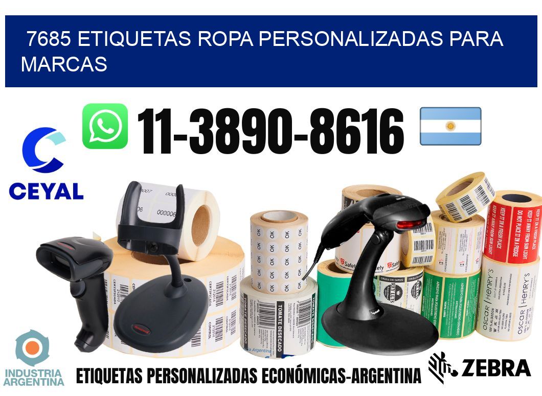7685 Etiquetas ropa personalizadas para marcas