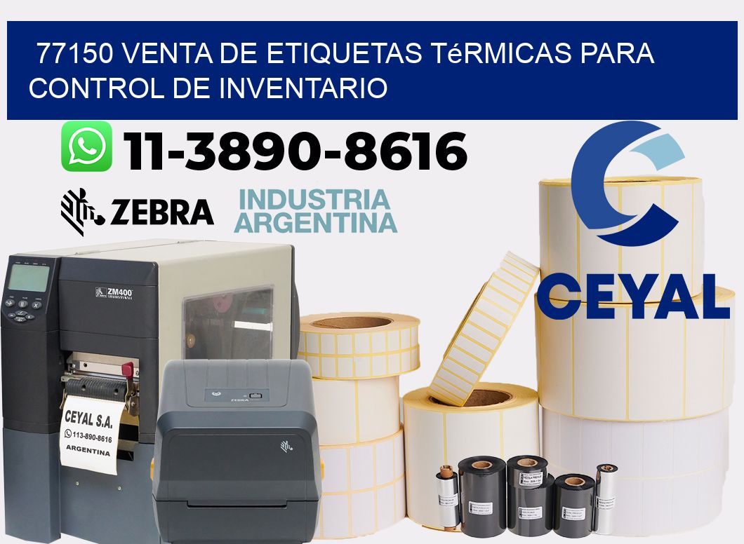 77150 venta de etiquetas térmicas para control de inventario