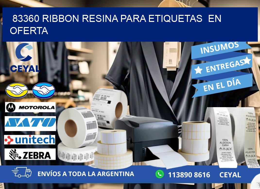 83360 ribbon resina para etiquetas en oferta