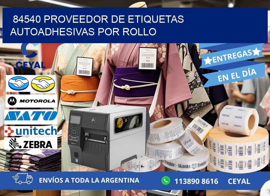 84540 proveedor de etiquetas  autoadhesivas por rollo