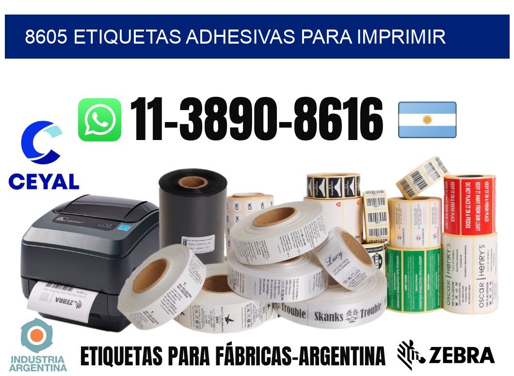 8605 etiquetas adhesivas para imprimir