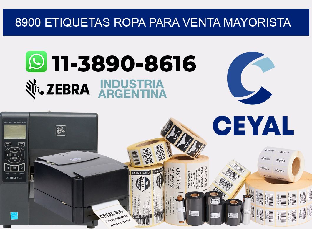 8900 Etiquetas ropa para venta mayorista