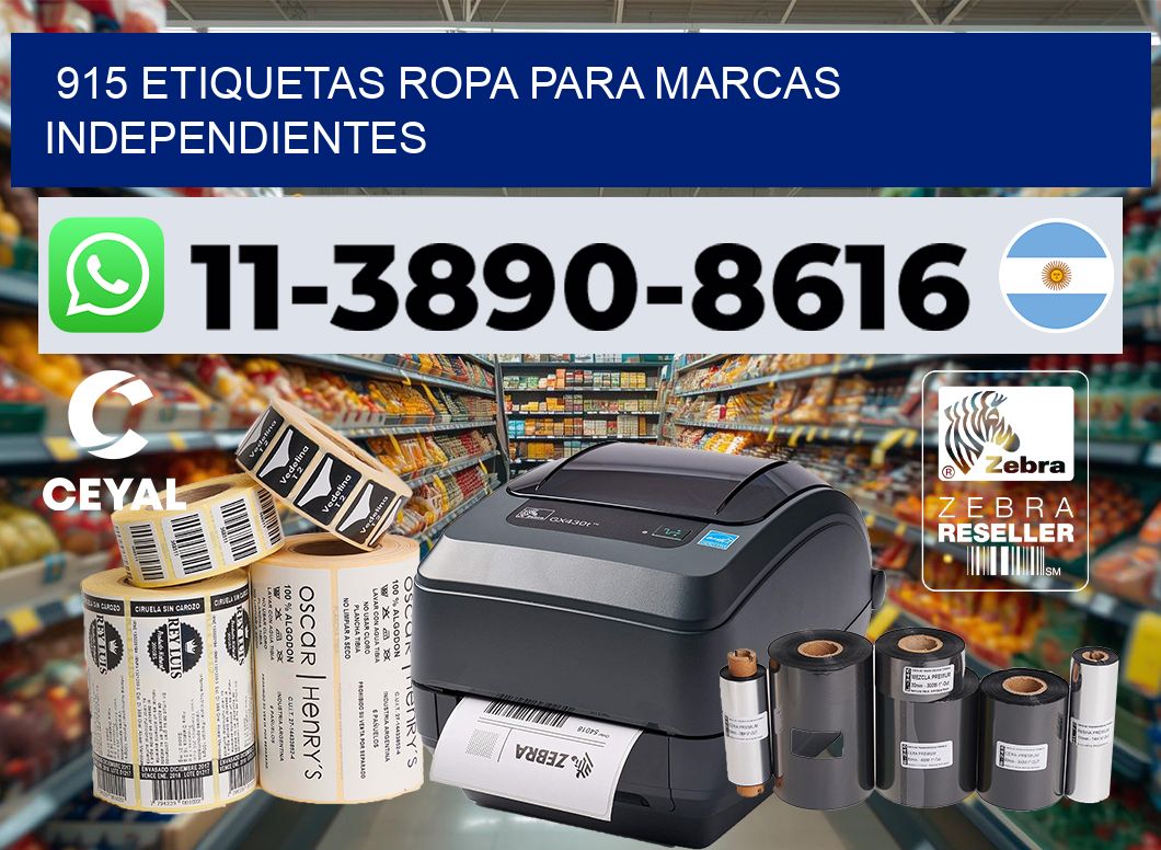 915 Etiquetas ropa para marcas independientes