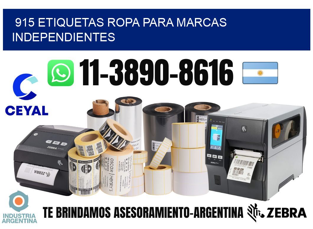 915 Etiquetas ropa para marcas independientes