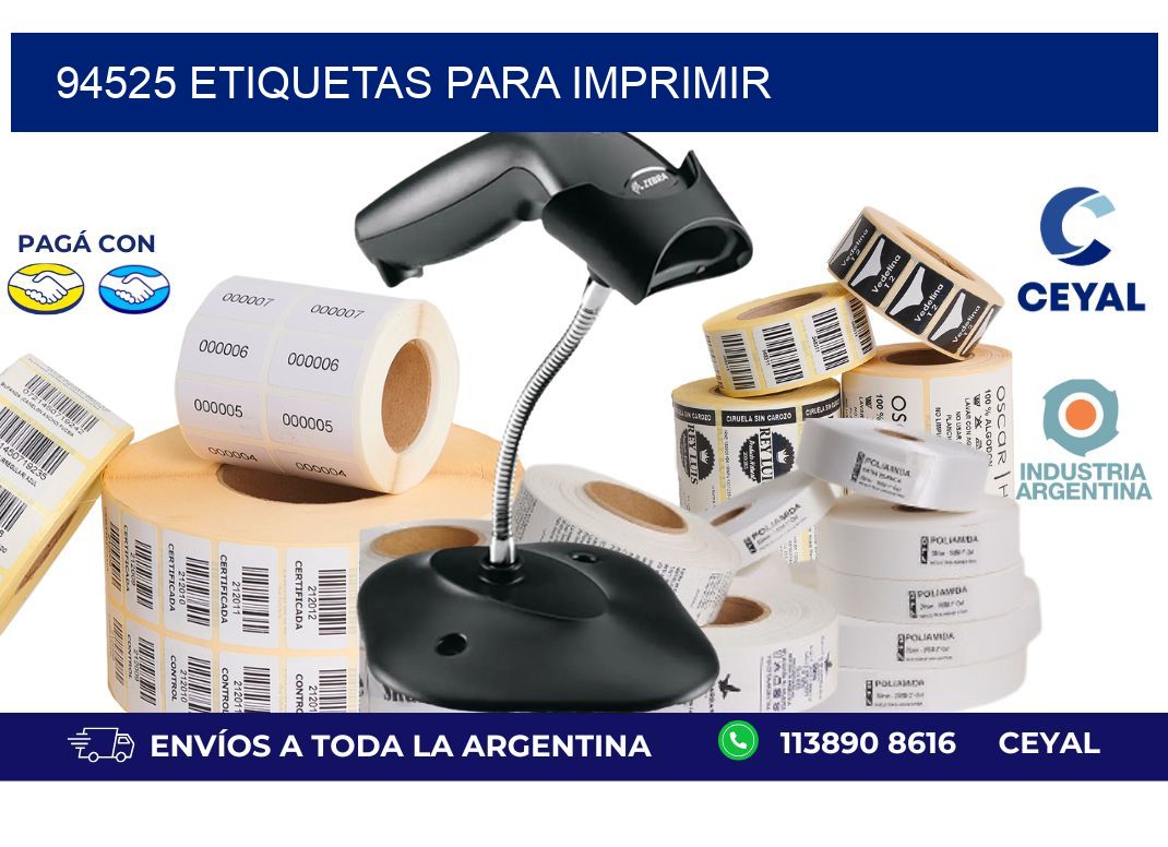 94525 etiquetas para imprimir