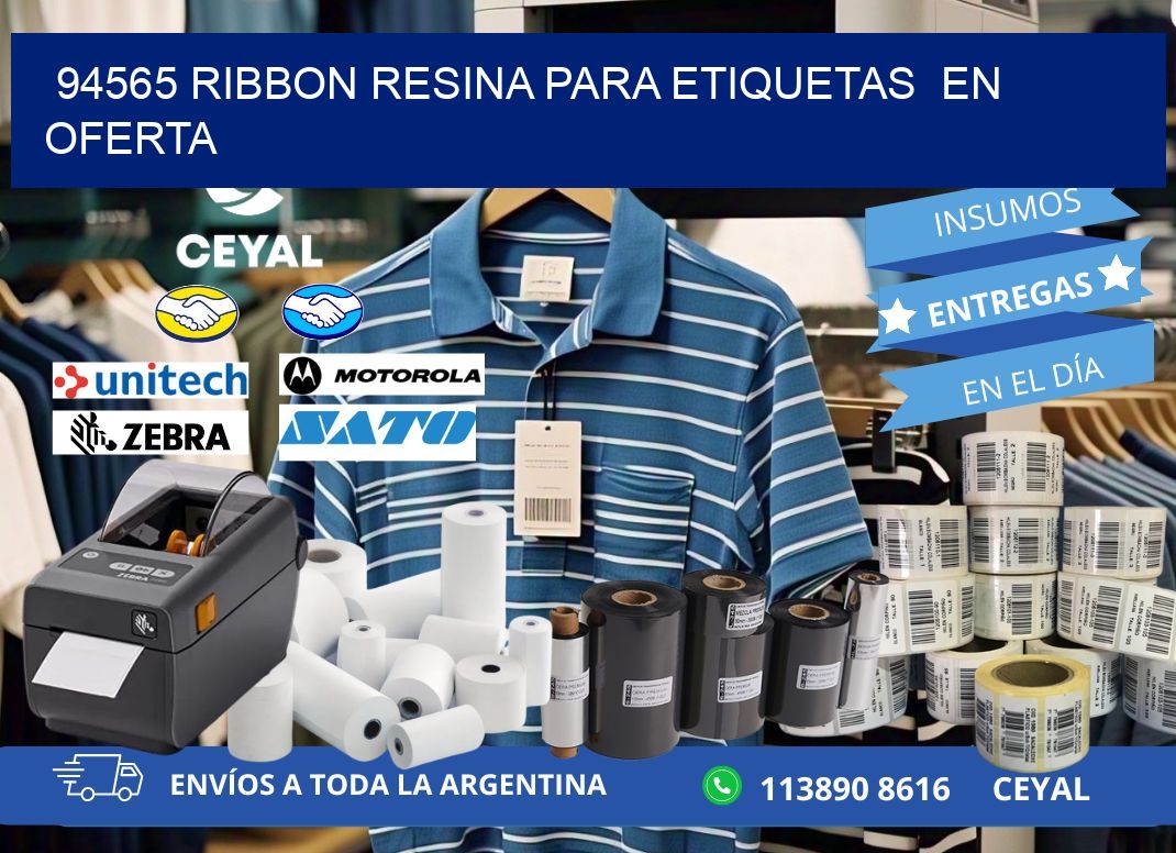 94565 ribbon resina para etiquetas en oferta