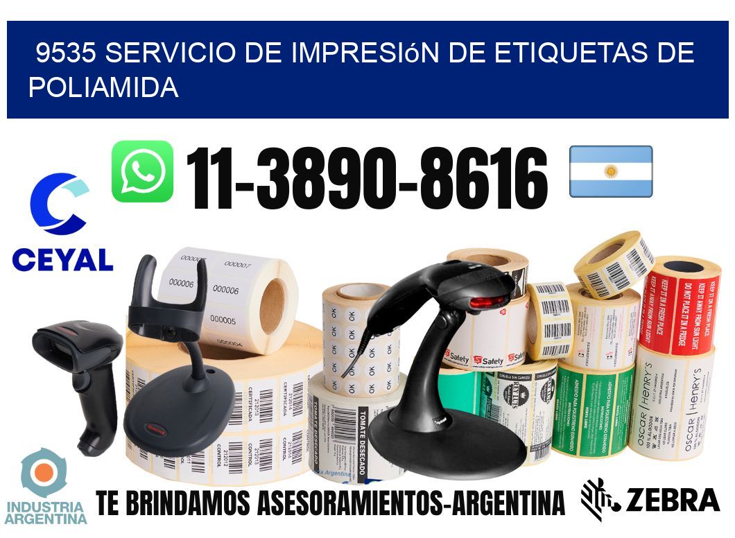 9535 Servicio de impresión de etiquetas de poliamida
