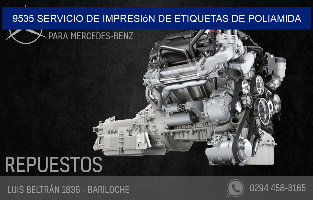 9535 Servicio de impresión de etiquetas de poliamida