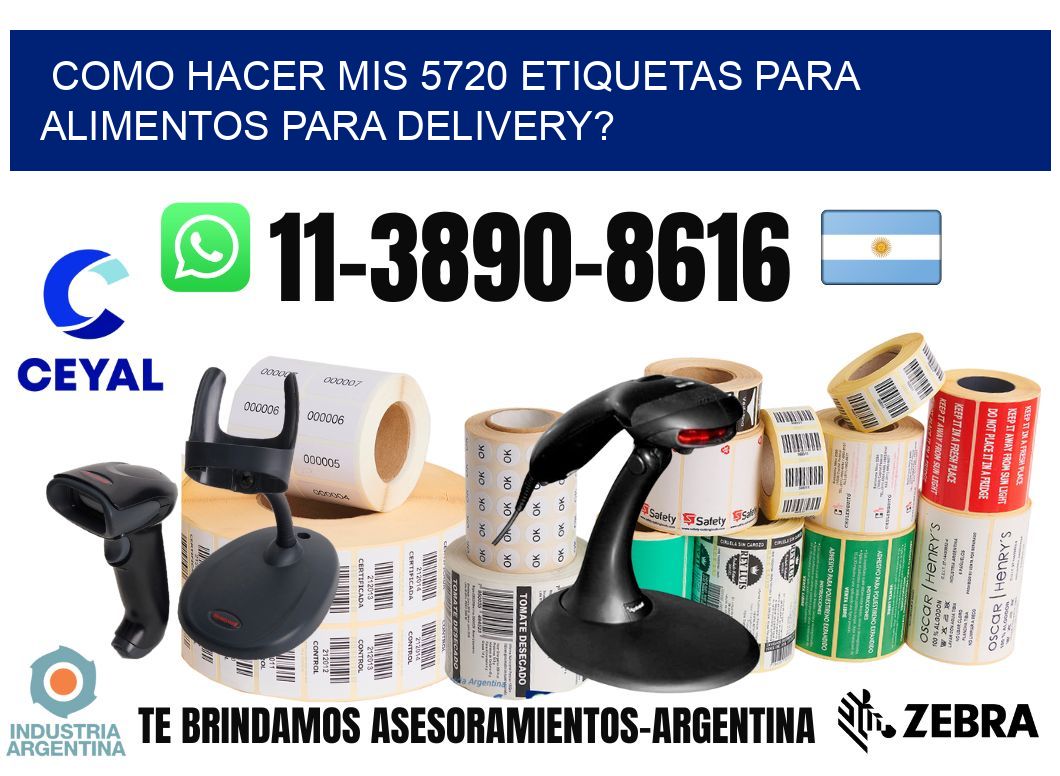 como hacer mis 5720 etiquetas para alimentos para delivery?