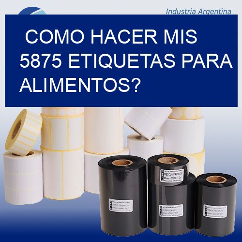 como hacer mis 5875 etiquetas para alimentos?