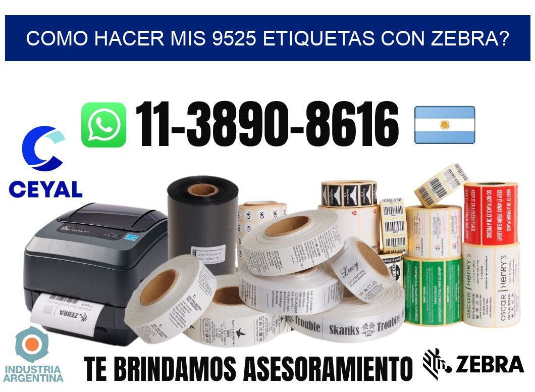 como hacer mis 9525 etiquetas con zebra?