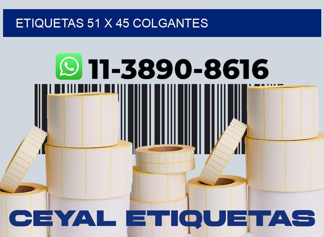 etiquetas 51 x 45 colgantes