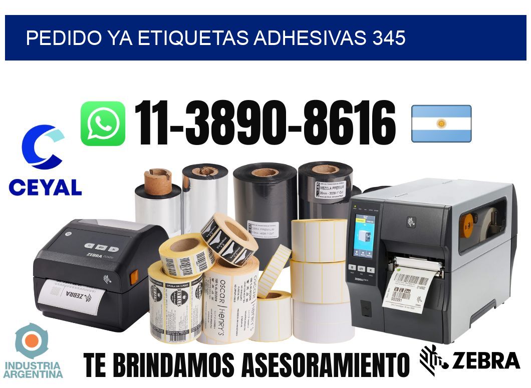 pedido ya etiquetas adhesivas 345