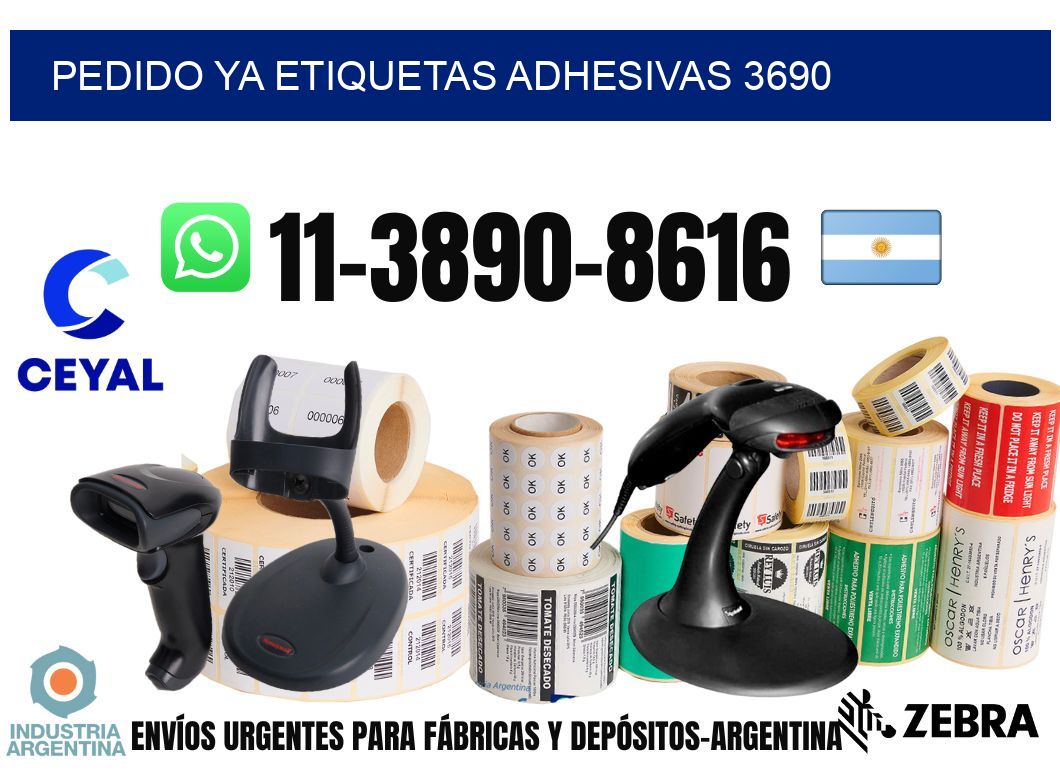 pedido ya etiquetas adhesivas 3690