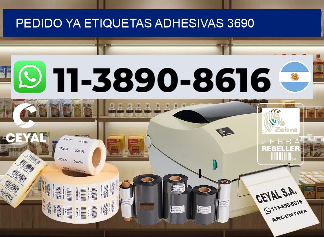 pedido ya etiquetas adhesivas 3690