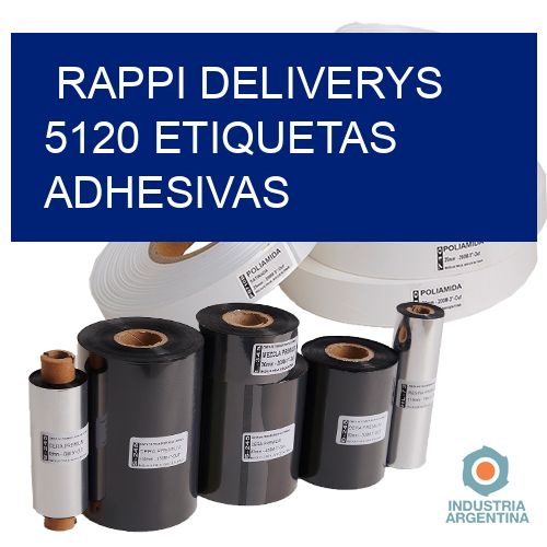 rappi deliverys 5120 etiquetas adhesivas